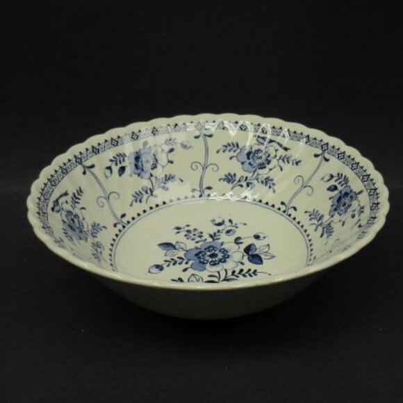 Johnson Brothers China INDIES BLUE 8 Inch Round Vegetable or Serving Bowl - Picture 3 of 4